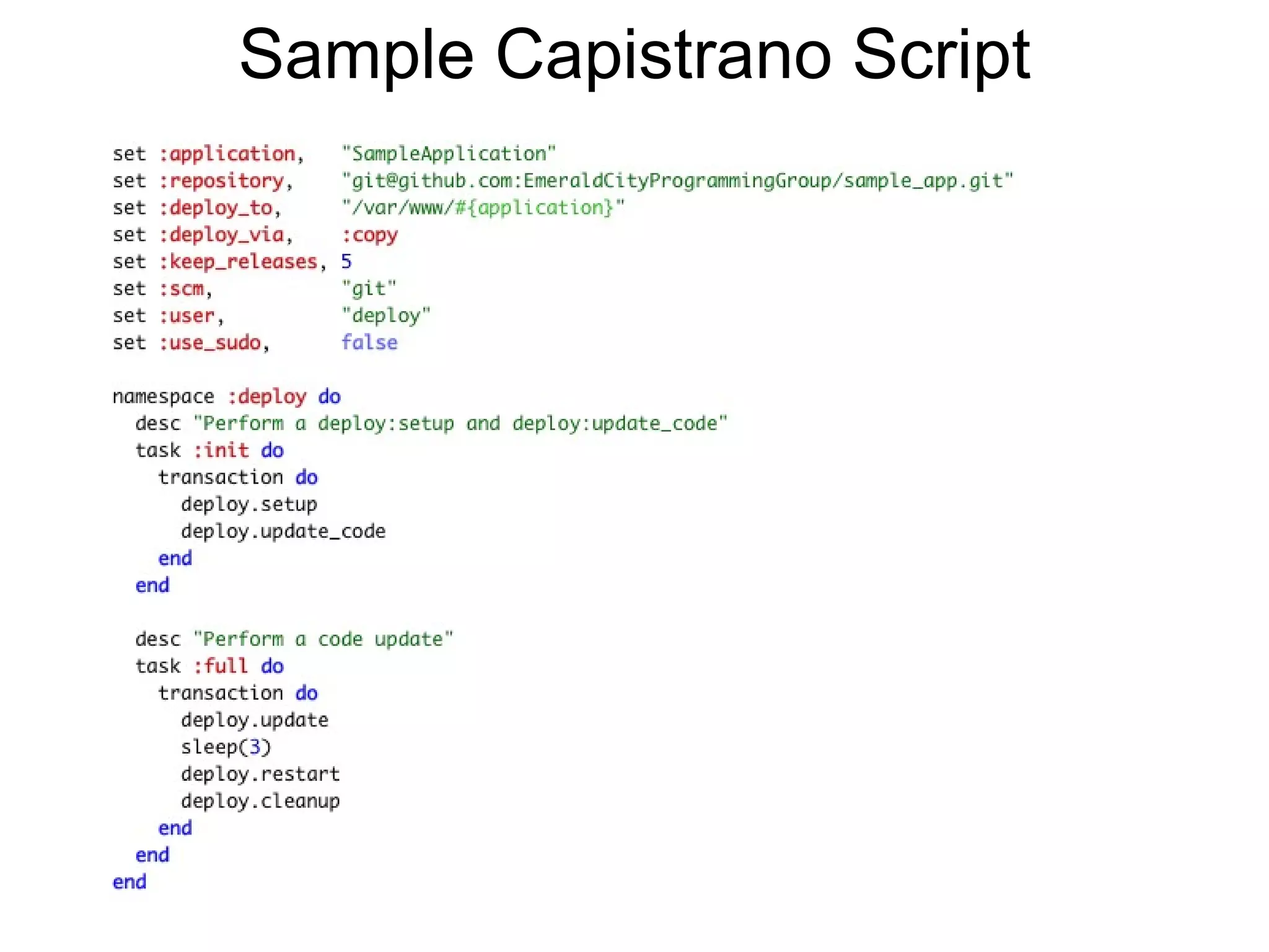 Sample Capistrano Script
 