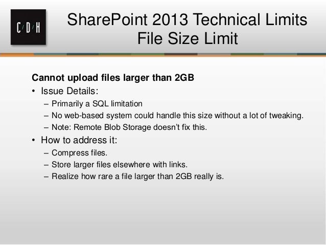 real world records management in sharepoint 2013 sharepoint file size limit