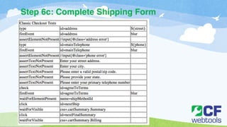 Step 6c: Complete Shipping Form 
 