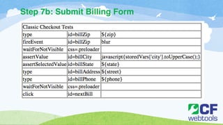 Step 7b: Submit Billing Form 
 