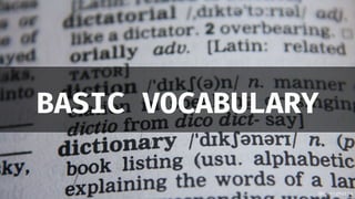 @Koenighotze
BASIC VOCABULARY
 