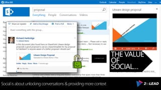 THE VALUE
OF
SOCIAL…
Social is about unlocking conversations & providing more context
 