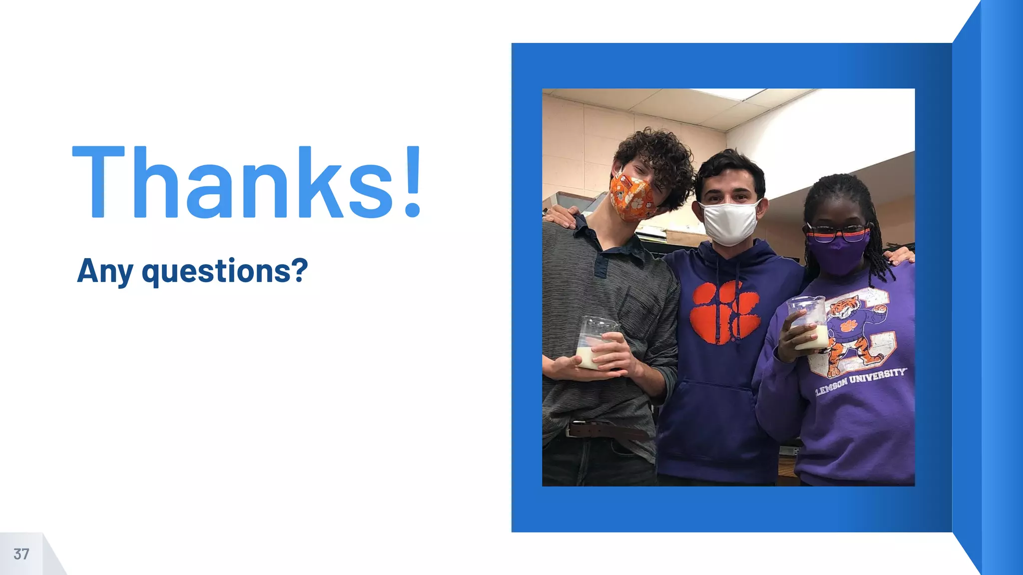 Thanks!
Any questions?
37
 