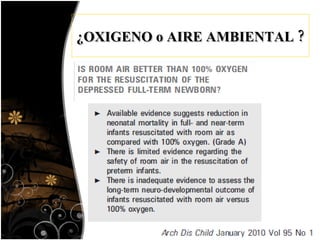 ¿OXIGENO o AIRE AMBIENTAL ? 