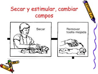 Secar y estimular, cambiar
campos
 