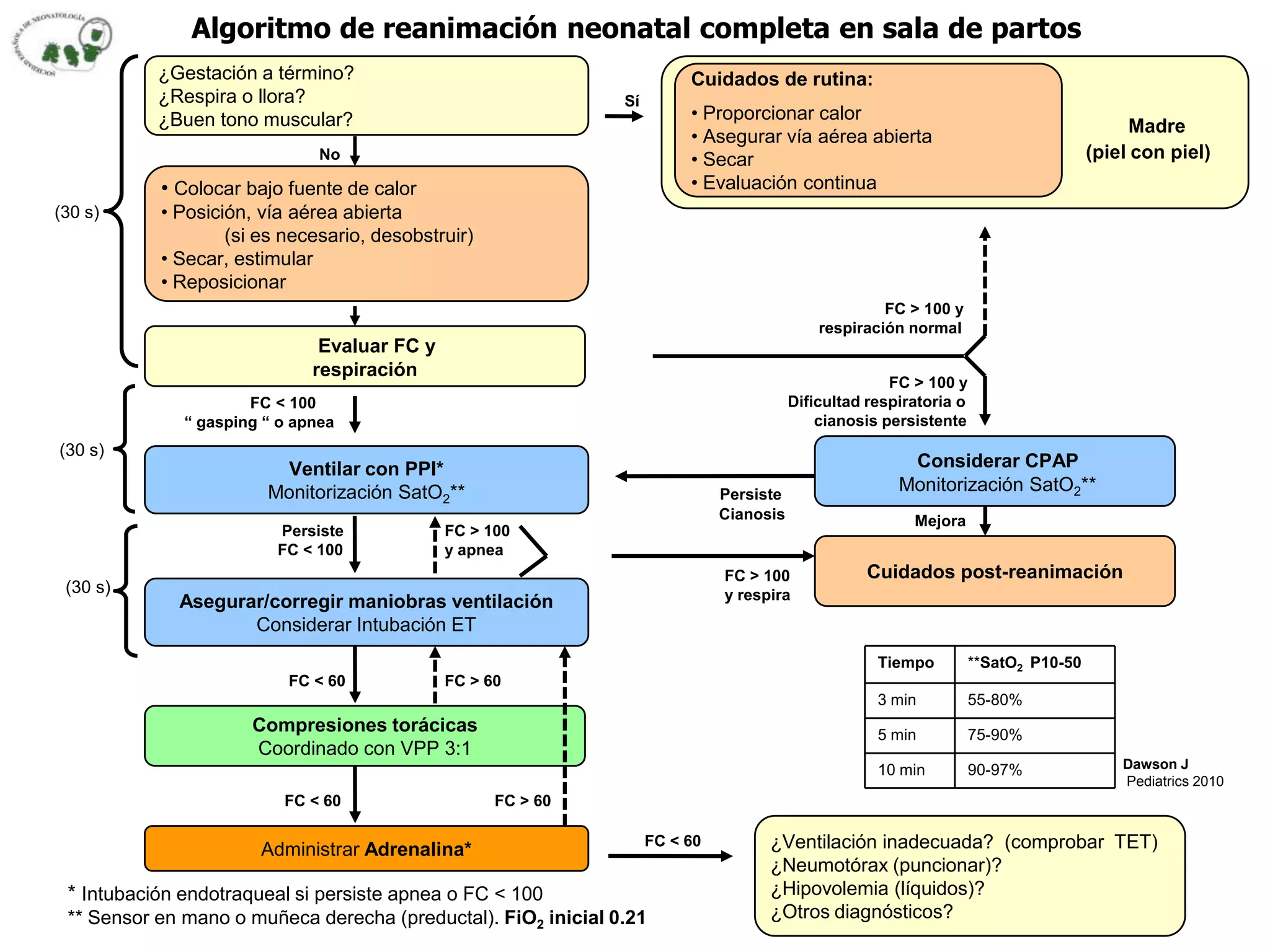 Reanimacion neonatal 2012 | PPTX