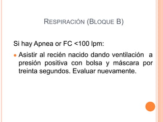 No respuesta a la estimulación.Diagrama De Procedimientos De Reanimación 