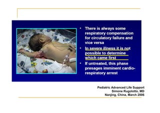 Pediatric Advanced Life Support
Simone Rugolotto, MD
Nanjing, China, March 2006
 