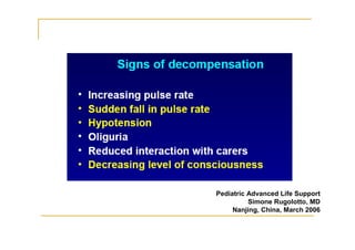 Pediatric Advanced Life Support
Simone Rugolotto, MD
Nanjing, China, March 2006
 