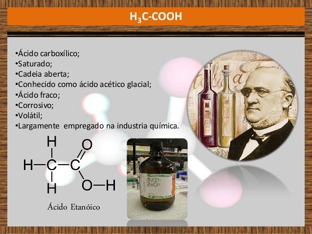 Reação de produção de ácido acético a partir do etanol - Química Orgâ…