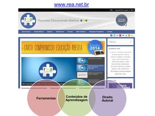 Ferramentas 
Conteúdos de 
Aprendizagem 
Direito 
Autoral 
www.rea.net.br 
 