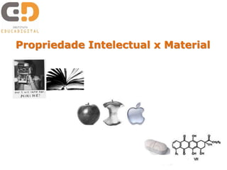 Propriedade Intelectual x Material 
 