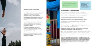 PERSONAL: SALUDOS Y VOLUNTARIOS
Brinde seguridad e inscriba a los ujieres para que
sean anﬁtriones tanto internos como externos.
Indíqueles cómo saludar después de la
cuarentena: NO dar la mano ni abrazarse.
Asegúrese de que las puertas estén abiertas o de
que las personas que las reciben las mantengan
abiertas.
Los saludadores y los voluntarios deberían poder
responder preguntas sobre procedimientos y
políticas al regresar al ediﬁcio. Entrenarlos de
antemano si es posible.
Si sus baños están abiertos, haga que las
personas que los vigilan supervisen los baños
para asegurarse de que se laven las manos y se
siga el distanciamiento social.
Considere un control de temperatura en todo el
personal y los voluntarios y la gente que asista a
sus servicios en la iglesia.
ESCUELA DOMINICAL Y GRUPOS PEQUEÑOS
Se recomienda que los miembros de su iglesia entren al ediﬁcio e
inmediatamente entren al servicio de adoración para sentarse. No se
recomienda que anden paseando en las instalaciones de la Iglesia.
Considere si tendrá escuela dominical o grupos pequeños.
Asegúrese de comunicarse si estas clases se reanudarán y cuándo.
Considere dividir sus grupos para mantener los estándares de
distanciamiento social.
También puede permitir que grupos pequeños usen la iglesia en diferentes
días / noches si eligen reunirse en persona.
Si tiene clases, sepa que debe limpiar las manecillas de las puertas, las
fuentes de agua y otras áreas de alto tráﬁco entre usos.
Tenga un plan para tus líderes y maestros. ¿Discutirán lo que Dios les reveló
en la cuarentena? ¿Alentarás un tiempo de oración y alabanza?. Tenga un
plan de enseñanza claramente deﬁnido con los maestros de Escuela
Dominical.
Si no tiene clases, asegúrese de proporcionar un programa para que sus
maestros y líderes continúen participando en los grupos. Este sigue siendo
un excelente momento para construir juntos y una comunidad educativa.
Aproveche para formar a sus maestros, ellos también necesitan apoyo y
orientación. Se recomienda buscar apoyo para este proceso de Inter
aprendizaje.
Asegúrese de tener
sus políticas de
protección para
prevención del abuso
dentro de la Iglesia.
Viva cuenta con el programa para ayudarle a
escribir sus políticas de protección en la
iglesia y hacer el plan de prevención del
abuso en la iglesia
 