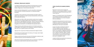 MATERNAL, PREESCOLAR E INFANTES
La Academia Estadounidense de Pediatría recomienda que los niños y
niñas menores de 2 años de edad no usen mascarillas o cubiertas
faciales. Tenga esto en cuenta al tomar decisiones.
Esta es una buena regla general: si usa una mascarilla, es demasiado
pronto para abrir sus áreas de preescolar. Las máscaras pueden
asustarlos.
Considere no abrir preescolar el primer domingo de regreso. Algunas
iglesias están optando por reabrir las áreas de preescolar y niños cuando
las escuelas están abiertas.
Preinscriba a los niños y niñas para controlar cuántos hay en cualquier
habitación a la vez. Algunas iglesias están comenzando con un límite de
cinco niños en cada habitación al principio. Tome en cuenta las directrices
del Protocolo para la reapertura de iglesias, que facilitó la Alianza
Evangélica en coordinación con el Ministerio de Salud.(Ver Anexo I)
Tenga voluntarios adicionales para ayudar en el ministerio preescolar,
donde algunos niños pueden sufrir ansiedad por separación después de
estar solo con sus padres durante mucho tiempo.
Haga que solo una persona maneje las estaciones de registro de niños.
No permita que los padres pasen a las aulas y, en su lugar, que los dejen
en el mostrador de bienvenida.
Tenga una lista de veriﬁcación de lo que se ha limpiado y cuándo en cada
habitación.(Hola de control de desinfección de áreas)
Desarrolle una lista de procedimientos para sus voluntarios. Capacítelos
en esta lista a través de Zoom antes de la primera reunión.
COROS, EQUIPOS DE ALABANZA, BANDAS,
ETC.
Reconozca el servicio de los equipos de
alabanza: no use el equipo completo. Considere
las rotaciones. Asigne micrófonos y que usen el
mismo cada vez.
Separe a los miembros de los coros de alabanza
con la distancia requerida, (considere usar un
patrón de diamante con seis pies de espacio
entre los miembros).
Suspender temporalmente el uso de himnarios.
Proyecte los cantos en la medida delo posible, si
no tiene esa opción procure enviar por
WhatsApp los cantos que se entonarán.
Grupos musicales: mantenga las piezas al
mínimo y asegúrese de que las grupos
musicales estén espaciadas adecuadamente.
Anime a los cantantes e integrantes del grupo a
traer su propia toalla para atrapar saliva para
que no caiga en la alfombra. Mejor si pueden
usar mascarilla. Si no es posible mantener el
control entonces podría usar pistas o videos
para que la congregación cante.
Limpie los atriles de las partituras o las letras de
los cantos, después de cada uso.
 