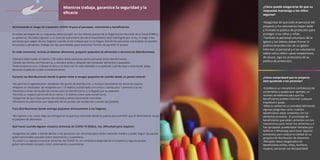 Mientras trabaja, garantice la seguridad y la
eﬁcacia
Minimizando el riesgo de transmitir COVID-19 para el personal, voluntarios y beneﬁciarios
En todas las etapas de su respuesta, debe cumplir con las últimas pautas de la Organización Mundial de la Salud (OMS) y
su gobierno. No debe ingresar a un área de cuarentena donde el movimiento esté restringido por la ley, ni exigir a las
personas que salgan de sus hogares cuando se les indique que no lo hagan. Donde las personas vulnerables se queden
sin acceso a alimentos, trabaje con las autoridades para encontrar formas de permitir el acceso.
En todo momento, incluso al obtener alimentos, preparar paquetes de alimentos o durante las distribuciones:
•Siempre debe haber al menos 1.80 metro entre personas (tanto personal como beneﬁciarios)
•Lávese las manos con frecuencia, y siempre antes y después de manipular alimentos y paquetes.
•Evite tocarse la cara. Cúbrase la boca y la nariz con el codo doblado o un pañuelo cuando tosa o estornude, luego
deseche el pañuelo usado inmediatamente.
Durante las distribuciones donde la gente viene a recoger paquetes de comida desde un punto central:
•No permita la aglomeración alrededor del punto de distribución, y marque claramente las áreas de espera.
•Prepare un mostrador de recepción con 1.8 metros acordonado con cinta o cuerda para 1 persona a la vez
•Establezca áreas de lavado de manos para los beneﬁciarios a la llegada por su paquete.
•Permita un espacio personal de al menos 1.8 metros entre cada beneﬁciario.
•Asegúrese de que haya puntos de entrada y salida claramente marcados
•Almacene los alimentos por separado de los puntos de recolección cuando sea posible.
Para distribuciones donde entrega paquetes directamente a los hogares:
•No ingrese a las casas; deje las entregas en la puerta y retroceda desde la puerta para permitir que el destinatario recoja
el paquete de alimentos
Qué hacer cuando alguien muestra síntomas de COVID-19 (ﬁebre, tos, diﬁcultad para respirar)
•Asegúrese de saber a dónde derivar a las personas con síntomas para recibir atención médica y poder seguir las pautas
gubernamentales actuales sobre aislamiento y cuarentena
•Si usted o su equipo muestran síntomas de COVID-19, no continúe trabajando en el proyecto y siga las pautas
gubernamentales actuales sobre aislamiento y cuarentena.
¿Cómo puede asegurarse de que su
respuesta mantenga a los niños
seguros?
•Asegúrese de que todo el personal del
proyecto y los voluntarios hayan leído
y ﬁrmado la política de protección para
proteger a los niños y niñas.
•También el personal voluntario de la
iglesia y los líderes deben ﬁrmar la
política de protección de su iglesia.
Informar al personal y a los voluntarios
sobre cómo referir casos sospechosos
de abuso, siga los protocolos de su
política de protección.
¿Cómo comprobará que su proyecto
está ayudando a las personas?
•Establezca un mecanismo conﬁdencial de
comentarios y quejas (por ejemplo, un
número de teléfono) para que los
beneﬁciarios puedan informar cualquier
inquietud o queja.
•Mida la calidad de su actividad deﬁniendo
algunas preguntas como: cuántos
beneﬁciarios están contentos con los
alimentos provistos. El porcentaje de
beneﬁciarios que están contentos con los
mecanismos para recibir los alimentos y si
fue apropiado, puede hacer llamadas por
teléfono o WhatsApp para hacer algunas
entrevistas para evaluar la calidad de su
proyecto de distribución de alimentos.
•Recopilar datos desglosados de
beneﬁciarios (niños, niñas, hombres,
mujeres, personas con discapacidad)
 