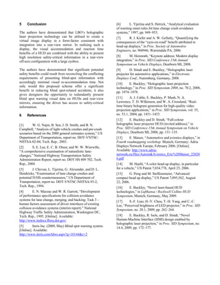 Rear View Virtual Image Displays | PDF