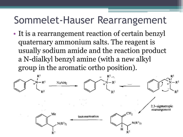 Rearrangement reactions | PPTX
