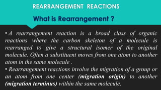 Rearrangement Reactions vikram choudhary | PDF