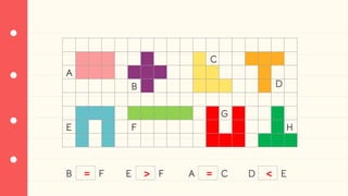 A
B
C
D
E F
G
H
B F E F A C D E
= > = <
 