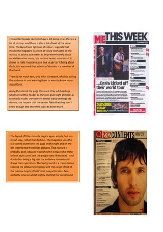 Reasearch contents pages newest