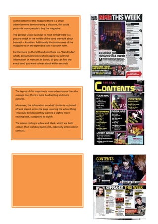 Reasearch contents pages newest