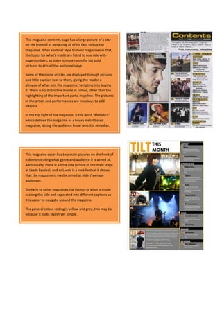 Reasearch contents pages newest