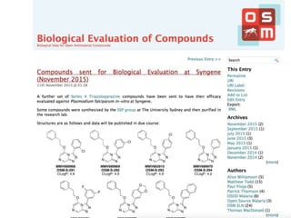 Interactive OPEN chemical search tool from cheminfo.org
 