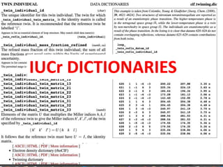 IUCr VALIDATION
CRITERIA/TOOLS
 