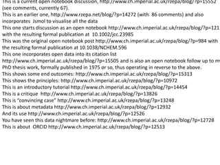 Open Source software inspires Open Science
Jean-Claude Bradley 2006
 