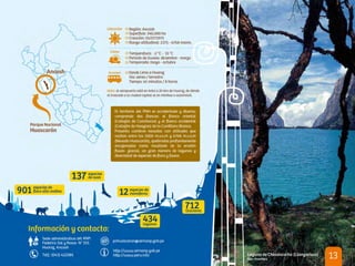 Áreas Naturales Protegidas en destinos turísticos de Perú