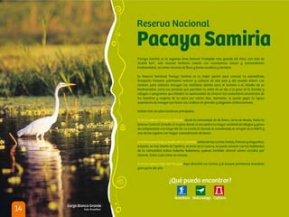 Áreas Naturales Protegidas en destinos turísticos de Perú