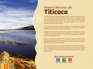 Áreas Naturales Protegidas en destinos turísticos de Perú