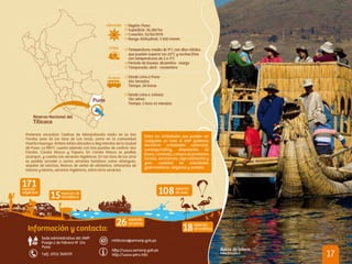 Áreas Naturales Protegidas en destinos turísticos de Perú