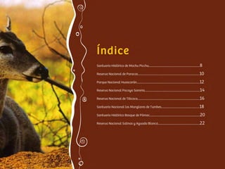 Áreas Naturales Protegidas en destinos turísticos de Perú