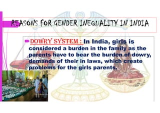 Reason for gender inequality in india | PDF