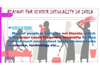 Reason for gender inequality in india | PDF