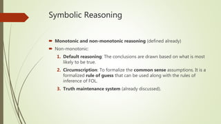 Reasoning in AI | PPTX