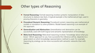 Reasoning in AI