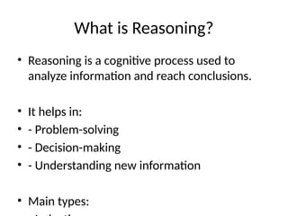 Reasoning Talk Reasoning Presentation for research.pptx