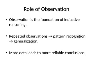 Reasoning Presentation Inductive and Deductive Reasoning presentation ...