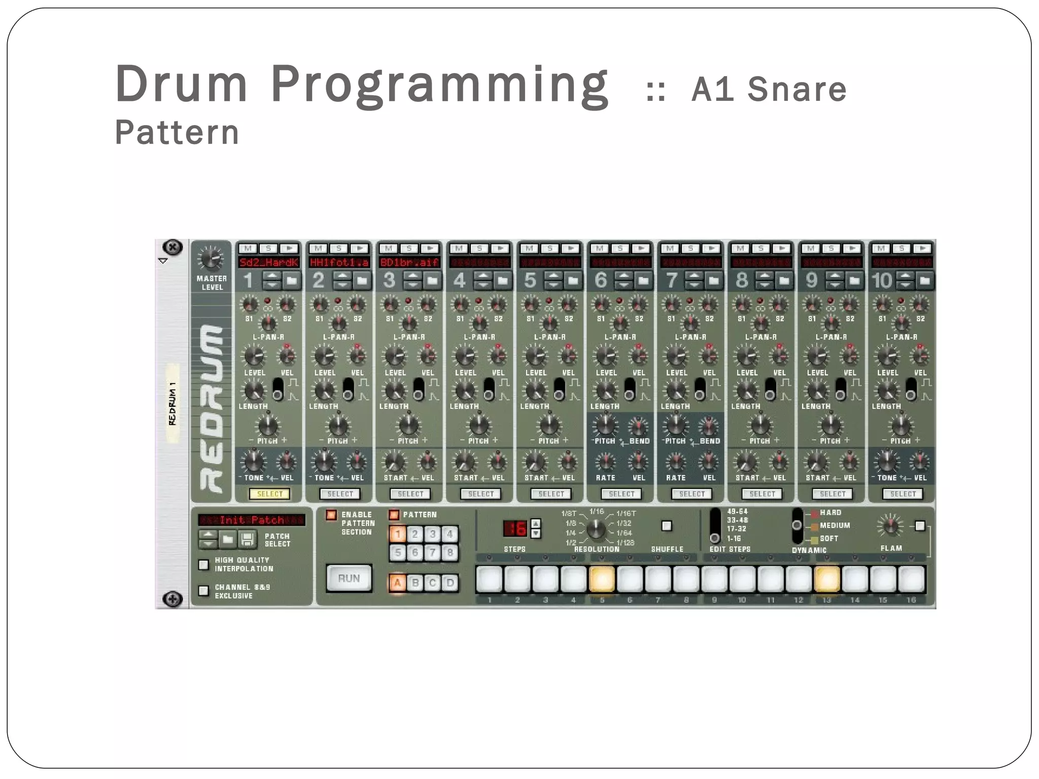 Drum Programming  ::  A1 Snare Pattern 