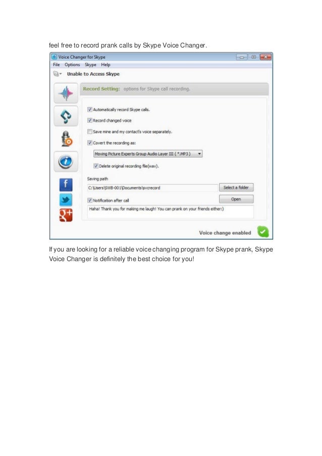 voice changer download free for skype voice changer download free for skype