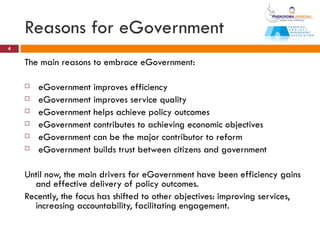 Reasons For E Government