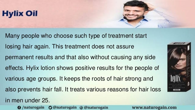 Reasons For Hair Loss In Men Under 25 Natural Treatment