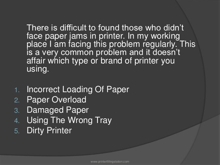 5 Common Reasons For Paper Jams In Printer