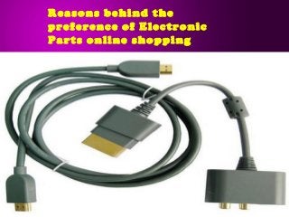 Reasons behind the 
preference of Electronic 
Parts online shopping 
 