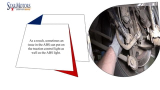 Reasons for Having a Glowing Traction Control Warning Light PPT