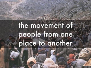 Reasons for Migration