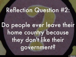 Reasons for Migration