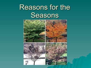 Reasons for the Seasons 
